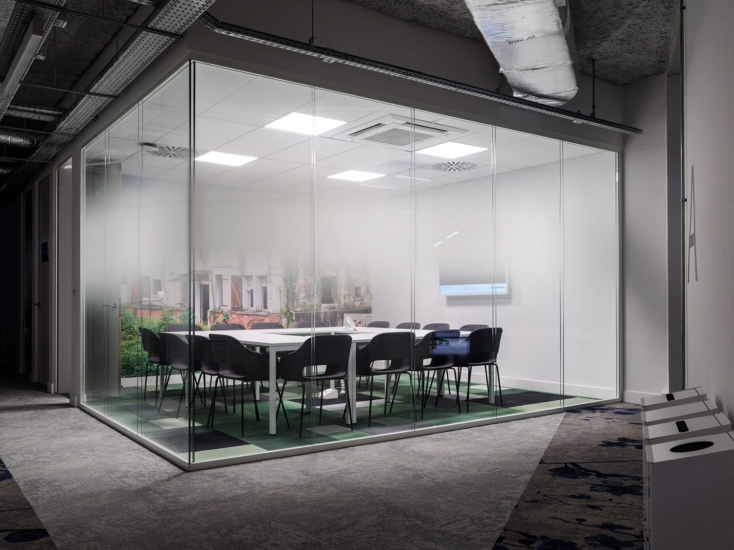 Espace de réunion vitré