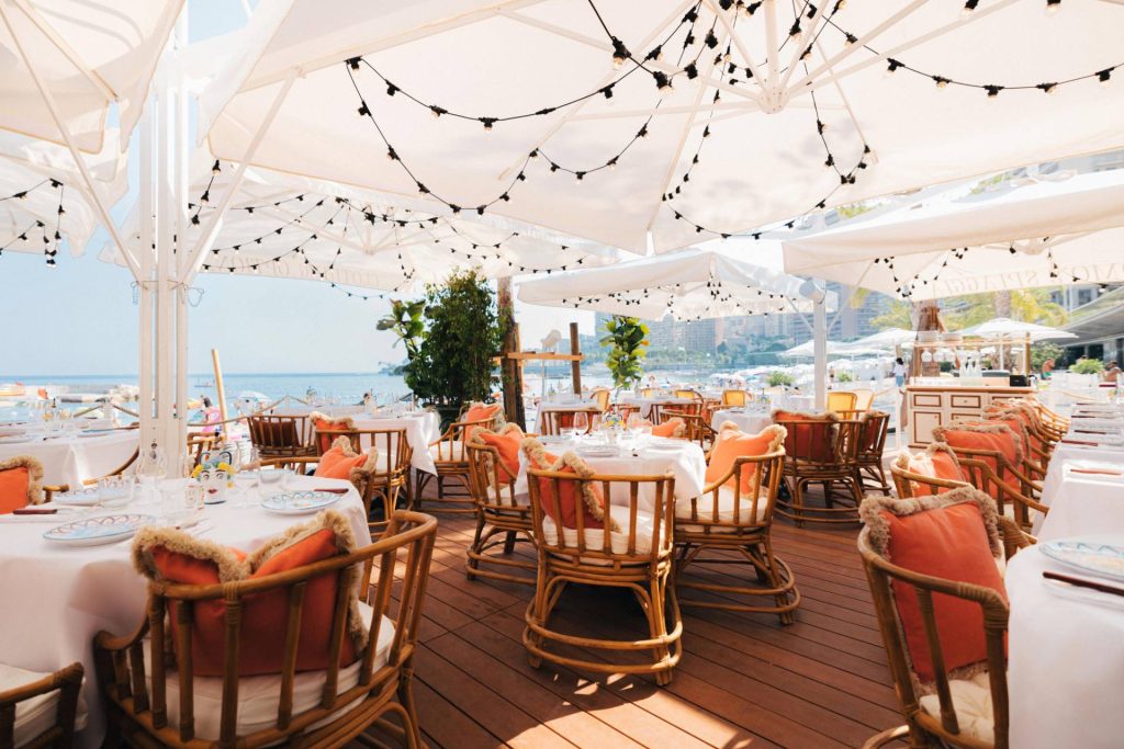 Terrasse du restaurant Big Mamma à Monaco