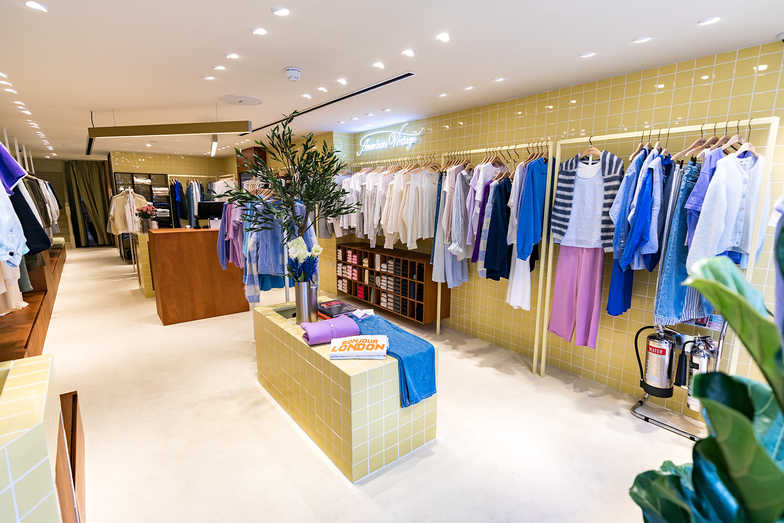Wide shot of the sales area - American Vintage